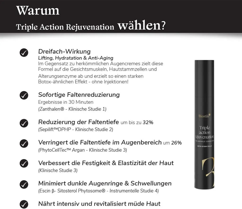 Anti-Aging Augencreme - Triple Action Rejuvenation