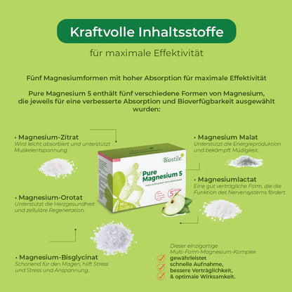 Biostile Pure Magnesium 5 – 30 Beutel
